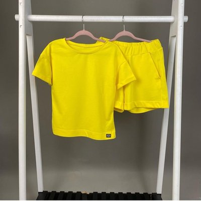 Літній костюм футболка з шортами "Жовтий" Decoza moms (FHxs-LAK05) FHxs-LAK05 фото