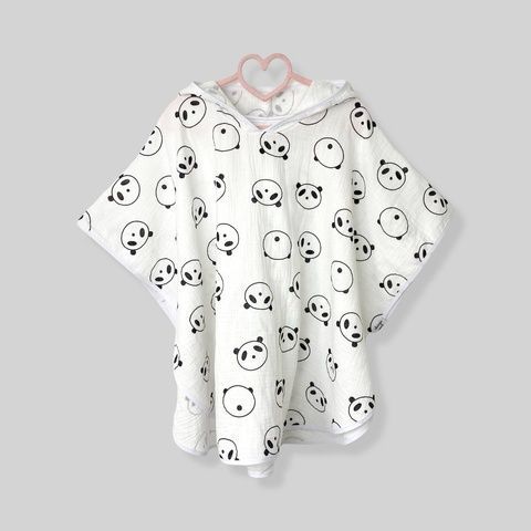 Пончо муслінове дитяче "Панди" Decoza Moms (poncho-ms043)