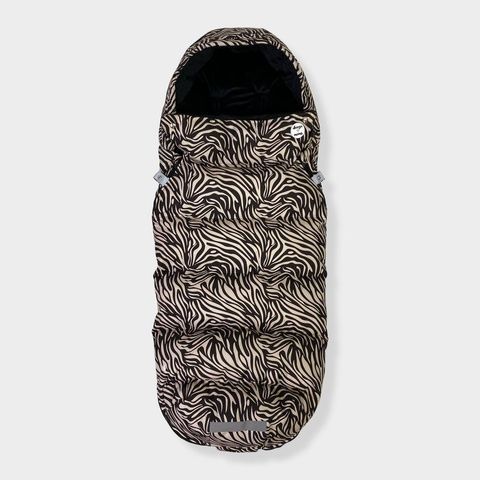 Зимний футмуф на коляску "Теплик" Зебра бежевая Decoza Moms (futmuf120-OP321-pl016) 120х47 см