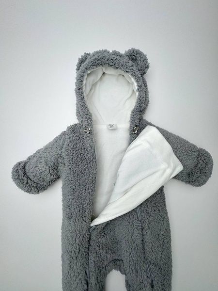 Демісезонний комбінезон Тедді сірий Decoza Moms (TeddyDM69-6117-W04) 68-74