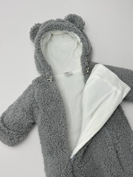 Демісезонний комбінезон Тедді сірий Decoza Moms (TeddyDM69-6117-W04) 68-74