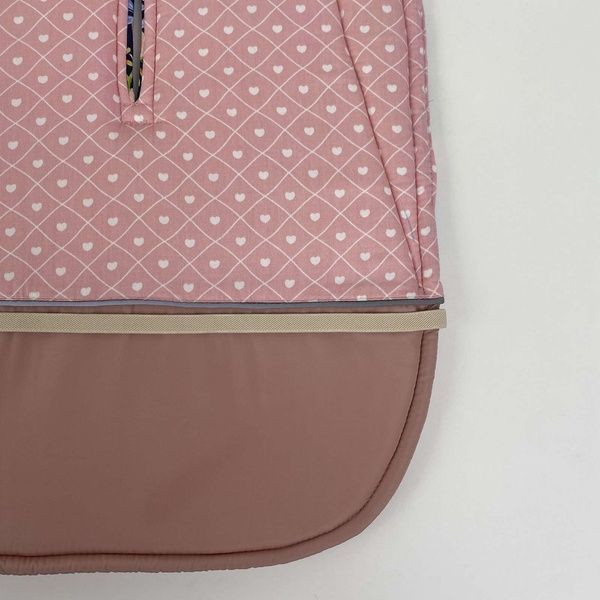Матрацик бавовняний в коляску з піною "Тюльпани" Decoza Moms (Mtspin3580-S755-S333) 35х80 см