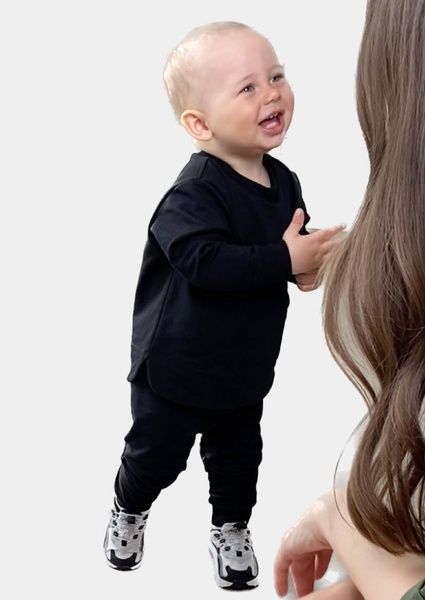 Дитячий костюм &laquo;Блейз&raquo; Чорний Decoza moms (Kosd74-BL004) 74