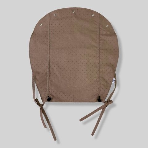 Бавовняна шторка на коляску "Беж в краплинку" Decoza Moms (Shtorka-S2650)