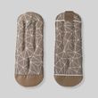 Хлопковый матрасик латекс "Бежевая геометрия" Decoza Moms (MatsL3585-S9-В10) 35х85 см