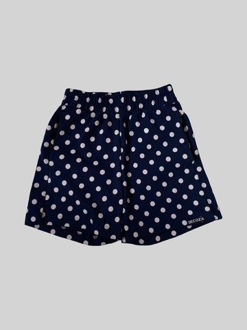 Летние детские шортики Горошек на синем кулир Decoza Moms (Sh116-Kl0014) 116