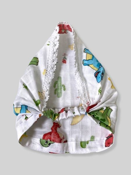 Косинка муслінова "Діно кольорові" Decoza Moms (Kos4244-MS020-1) 42-44 см