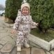 Зимний комбинезон "Сердца на бежевом" Decoza Moms (zimk98104-OP304-pl016) 98-104 см 1