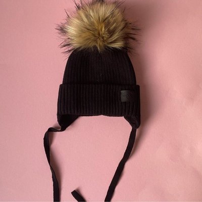 Зимова шапка із зав'язками "Чорний" Decoza moms (zimSH4346-AK01) zimSH-AK01 фото