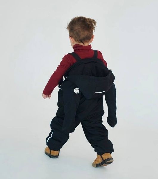 Демісезонний комбінезон "Чорний" Decoza Moms (demik7480-O072-pl016) 74-80 см