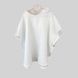 Пончо дитяче "Біле тонке" Decoza Moms (poncho-MS018) 1