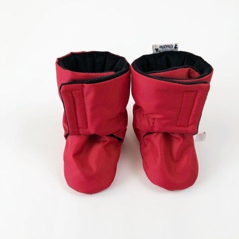 Зимові пінетки "Червоний оксфорд" Decoza Moms (pinetki13-O063-pl016)