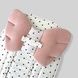 Подушка у візок "Крила Ангела" Сердечка на молочному і пудра велюр Decoza Moms (Pillow-S2646-W02) 2