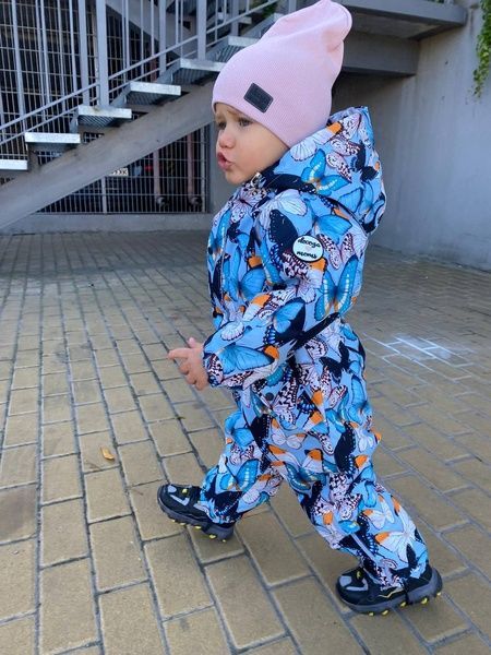 Демисезонный комбинезон "Бабочки" Decoza Moms (demik8692-OP130-pl017) 86-92 см