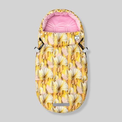 Зимний футмуф на коляску "Теплик" Листья золотые Decoza Moms (futmuf100-OP126-pl004) 100х47 см