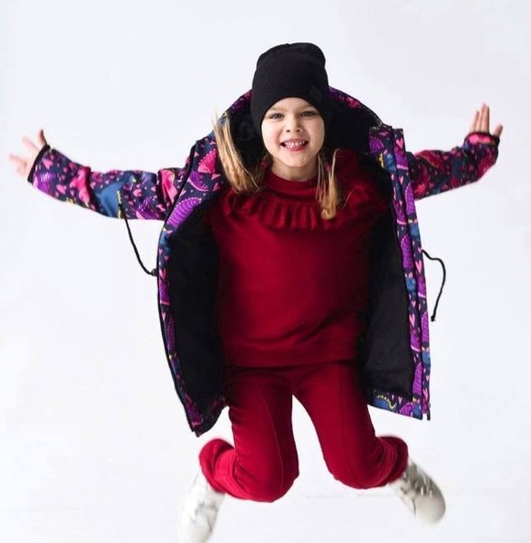 Деми парка Дино розовые Decoza Moms (parka8086-OP015-pl016)