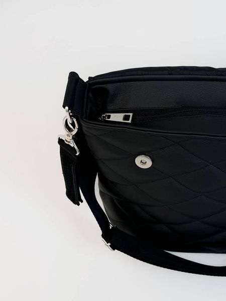 Сумка на візок чорна екошкіра з вушками Міккі Decoza Moms (S-K001-R-M-EM)