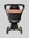 Сумка на візок Чорна і Пудра екошкіра Decoza Moms (S-K001-K017-R) 5