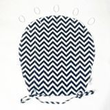 Хлопковая шторка на коляску "ЧБ зигзаг большой" Decoza Moms (Shtorka-В451)