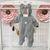 Демісезонний комбінезон Тедді сірий Decoza Moms (TeddyBearDM03-6117-W04) 56-62 см