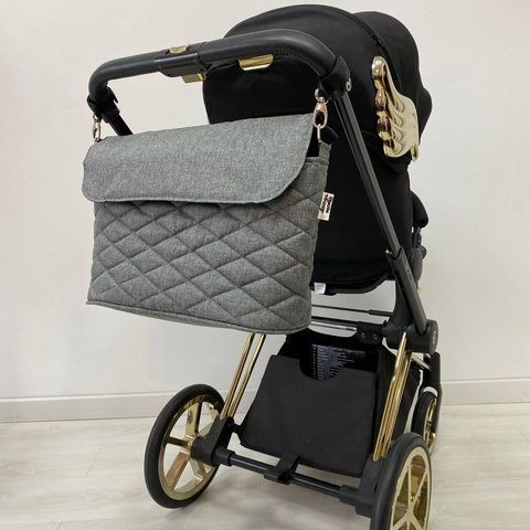 Сумка велика на візок Темно сірий меланж Decoza Moms (Sb-OP100-R)