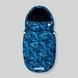 Зимний футмуф на коляску "Теплик" Синие листья Decoza Moms (futmuf100-OP121-pl016) 100х47 см 1