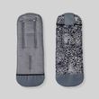 Хлопковый матрасик латекс "Серый леопард и серый однотон" Decoza Moms (MatsL3080-S14) 30х80 см