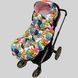 Зимний футмуф на коляску "Теплик" Листья цветные Decoza Moms (futmuf120-OP128-pl004) 120х47 см 2