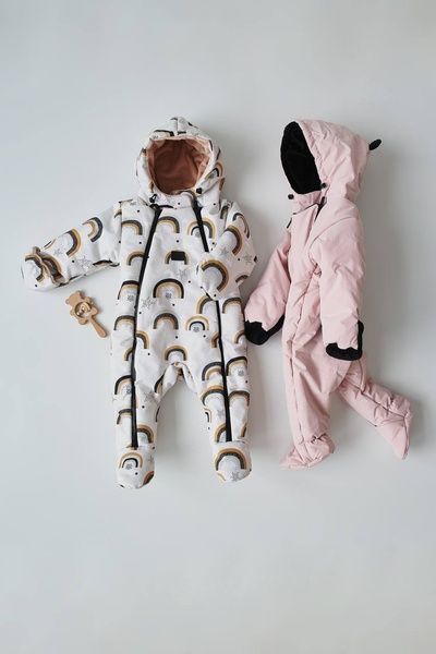 Зимовий комбінезон з закритими ніжками "Райдуги" Decoza Moms (zimakomb03-OP40) 56-62 см