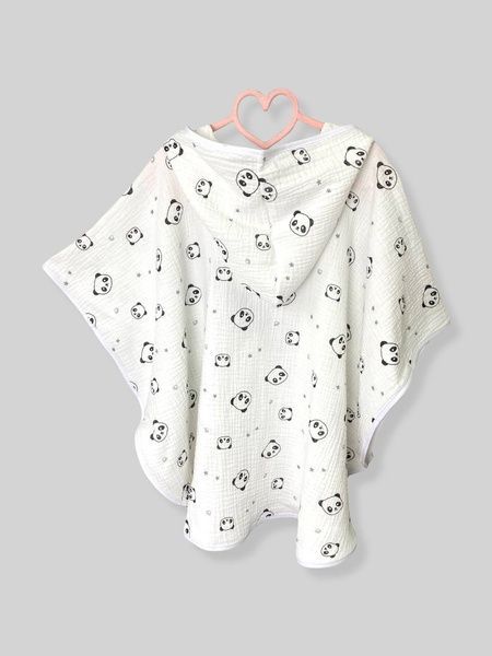 Пончо детское "Пандочки" Decoza Moms (poncho-ms033)