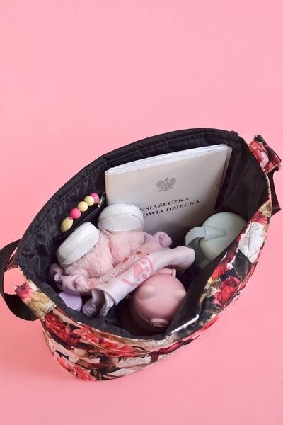 Сумка на коляску Піони Decoza Moms (S-OP013-R-M)