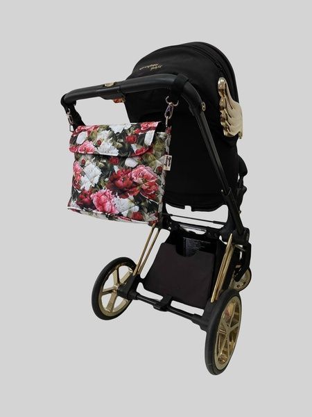Сумка на коляску Піони Decoza Moms (S-OP013-R-M)