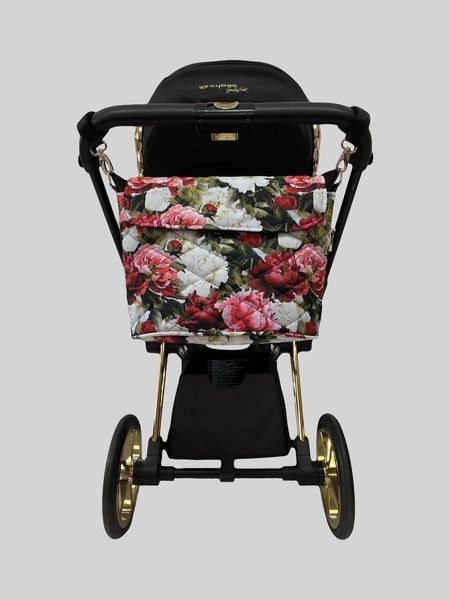 Сумка на коляску Піони Decoza Moms (S-OP013-R-M)