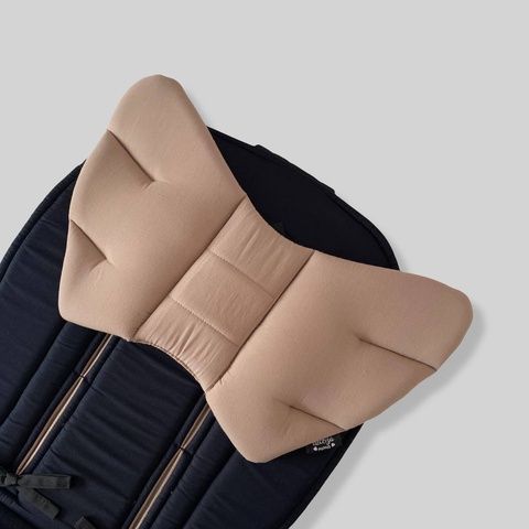 Подушка у візок "Крила Ангела" Беж і чорний однотон Decoza Moms (Pillow-В303-В001)