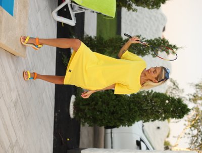 Жіноче літнє плаття-футболка "Жовтий" Decoza moms (PLFxs-LAK05) PLFxs-LAK05 фото