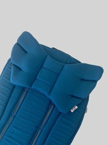 Подушка у візок "Крила Ангела" Темно сірий і смарагдовий однотон Decoza Moms (Pillow-S0063-B923)