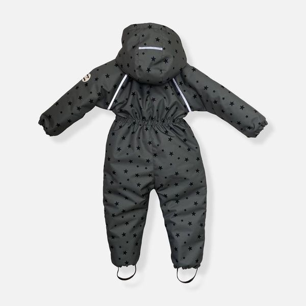 Зимний комбинезон "Звезды на сером" Decoza Moms (zimk116122-Op309-pl016) 116-122 см