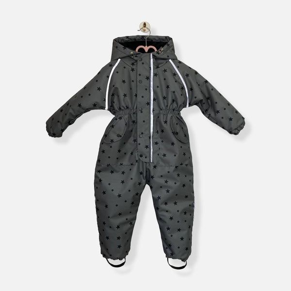 Зимний комбинезон "Звезды на сером" Decoza Moms (zimk116122-Op309-pl016) 116-122 см
