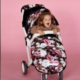 Зимний футмуф на коляску "Теплик" Пионы Decoza Moms (futmuf100-OP013-pl016) 100х47 см