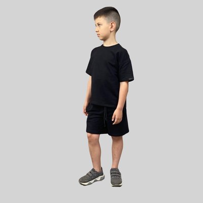 Дитячий костюм з шортами "Deri" Чорний Decoza Moms (KDr110-BE05) 110 см KDr110-BE05 фото