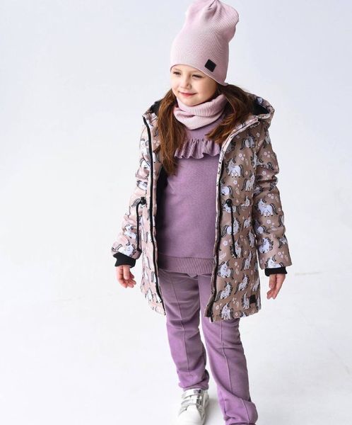 Деми парка Единорожки Decoza Moms (parka7480-ОР064-pl016)