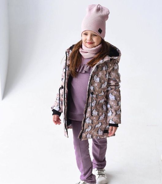 Деми парка Единорожки Decoza Moms (parka7480-ОР064-pl016)