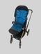 Матрасик хлопковый в коляску с пеной Темно серый и изумрудний Decoza Moms (Mtspin4090-S0063-B923) 40х90 2