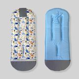 Хлопковый матрасик латекс "Дино и голубой" Decoza Moms (MatsL3585-S2-2-В3) 35х85 см