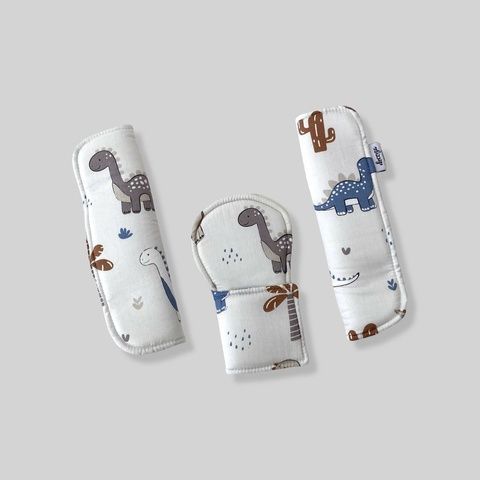 Накладки на ремни безопасности в коляске "Дино" Decoza Мoms (Nakladkavis-S2649)