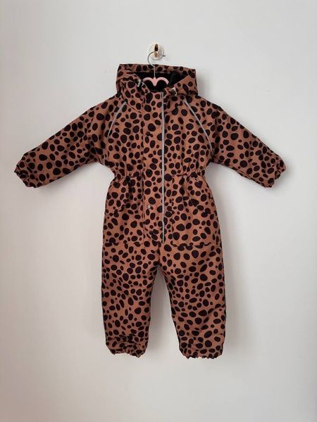 Демисезонный комбинезон "Гепардовый принт" Decoza Moms (demik7480-OP305-pl016) 74-80 см