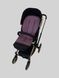 Матрасик хлопковый в коляску с пеной Темно фиолетовый и серый однотон Decoza Moms (Mtspin4090-S0031-В923) 40х90 6