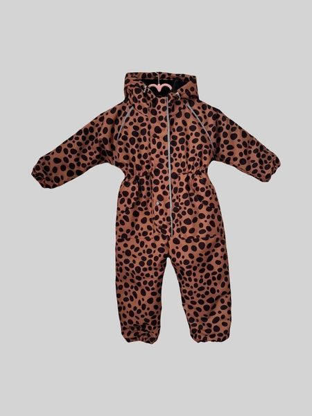 Демісезонний комбінезон "Гепардовий принт" Decoza Moms (demik8086-OP305-pl016) 80-86 см