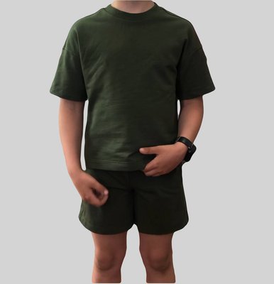 Дитячий костюм з шортами "Deri" Хакі Decoza moms (KDr122-BE003) KDr122-BE003 фото