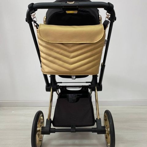Сумка на візок Золота екошкіра Decoza Moms (S-K034-E)